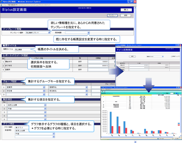 BI plus 設定画面